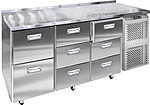 Стол холодильный ФИНИСТ СХСн-700-0/8, 8 ящиков, без борта