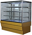 Витрина холодильная ЭЛКА Прага-Куб 1,20 перламутрово-золотой RAL 1036