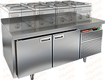 Стол холодильный HICOLD GN 11/TN LT SH + низкие ножки