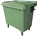 Контейнер мусорный на колёсах ТАРА.РУ 770 литров зеленый, MGBK-770