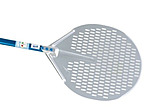 Лопата для пиццы GIMETAL перфорир. d=33 см. l=120 см. алюм, 38541