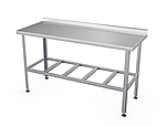 Стол производственный ATESY с бортом и нижней полкой, нерж. сталь 1200х600х870мм, СР-С-1-1200.600-02