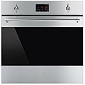 Шкаф духовой многофункциональный  SMEG HOME SFP6303SPX с функцией пароувлажнения, с функцией пиролиза, 60 см, нержавеющая сталь с обработкой против от
