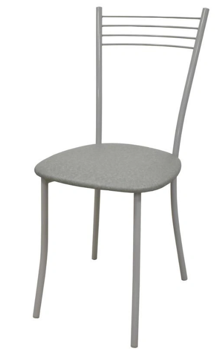 Стул обеденный Хлоя АС серый (искусственная кожа, металл)