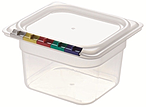 Гастроемкость RESTOLA GN1/6 х100, полипропилен прозрачный 176х162х100 мм, 422102001