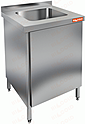 Стол с распашными дверцами и моечной ванной HICOLD НСЗ1М-6/6БП