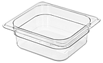 <b>Гастроемкость</b> RESTOLA GN1/6х65, поликарбонат прозрачный 176х162х65 мм, 422113401