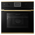 Шкаф духовой KUPPERSBUSCH B 6350.0 S4, черное стекло, Gold