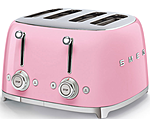 Тостер на 4 ломтика SMEG HOME TSF03PKEU розовый