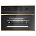 Шкаф духовой с микроволнами KUPPERSBUSCH CBM 6350.0 GPH 4, графитовое стекло, Gold