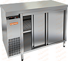 Стол тепловой островной двери купе HICOLD TS 12 GN O + колеса