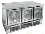 Стол холодильный со стеклянными дверьми HICOLD GNEG 111 HT