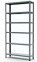 Стеллаж металлический ПРАКТИК MS Strong 1000x400x2200, 6 полок