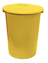 Бак мусорный ТАРА.РУ 60 литров желтый, МБ-60