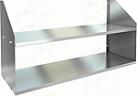 Полка нержавеющая настенная двойная HICOLD НПД-11/3