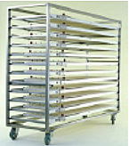 Тележка для расстаивания на 8 посадчиков MIWE GW-011-01 на роликах диаметром 160 мм