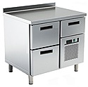 Стол холодильный БСВ TRG 2 борт + ящик над моноблоком