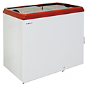 Ларь морозильный с глухой дверью ITALFROST CF300F красный 4 корзины