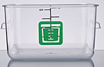 Контейнер пищевой квадратный прозрачный RUBBERMAID 3,8 л зеленый маркер, 1980322