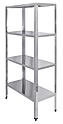 Стеллаж кухонный LUXSTAHL СР-1800*700*500/4 нерж., мко180