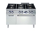 Плита шестиконфорочная газовая ELECTROLUX E7GCGL6C10 с газовым жарочным шкафом 700 серии, 371005