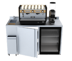 Модуль кофейный BARMADE Флэт Уайт 1400х700х900