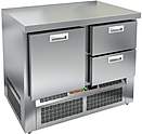 Стол холодильный HICOLD GNE 12/TN O каменная столешница
