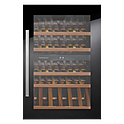 Шкаф винный встраиваемый KUPPERSBUSCH FWK 2800.0 S1, черное стекло, Stainless Steel