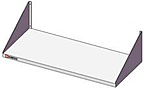Полка настенная открытая косынка SIMECO ПН0603 600х300х250