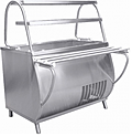 Прилавок холодильный ABAT ПАТША ПВВ(Н)-70М-НШ открытый, 210000001327