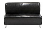 Мягкий офис Секция дивана Классик двухместная черная КЛ602ЧН