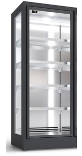 <b>Витрина холодильная</b> CIAM VERTICALI EXCLUSIVE ZERO 74 Solid side, L780 прямые полки из нерж. стали