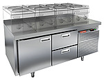 Стол охлаждаемый под тепловое оборудование HICOLD GN 12/TN LT