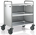 Тележка сервировочная B.PRO BLANCO SW 10 x 6-3 с облицовкой из нержавеющей стали с трех сторон, 569 779+375 451