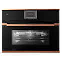 Шкаф духовой с микроволнами KUPPERSBUSCH CBM 6550.0 S7, черное стекло, Copper