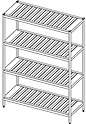 Стеллаж разборный с решетчатыми полками АЛТЭК Ст 4Р 6/4-Р