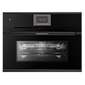 Шкаф духовой с микроволнами KUPPERSBUSCH CBM 6550.0 S5, черное стекло, Black Velvet