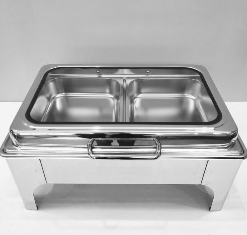 <b>Мармит</b> с откидной крышкой и обзорным стеклом SUNNEX 9 л, 1/2*65,нержавейка,"Эконом" 81290193