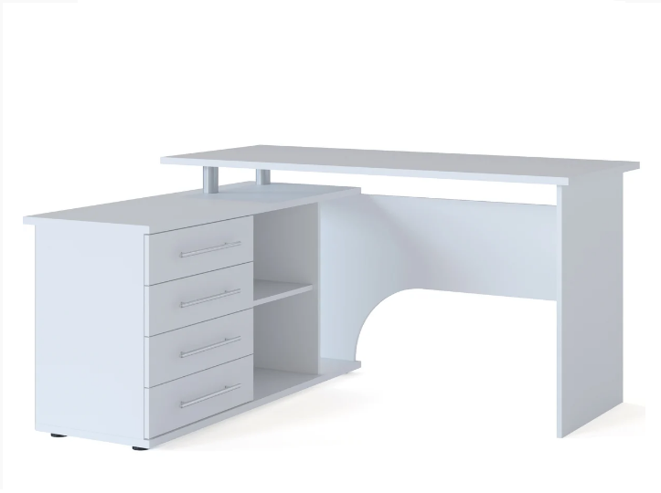Стол компьютерный Сокол левый белый КСТ-109Л КСТ109ЛБ6