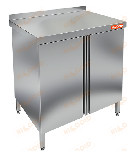 Стол производственный пристенный с распашными дверями HICOLD НСЗ-8/7Б