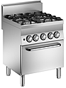 Плита газовая четырёхконфорочная MARENO C6FG7GP с духовым шкафом, CR0854750