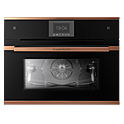 Шкаф духовой с паром KUPPERSBUSCH CBD 6550.0 S7, черное стекло, Copper
