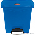 Контейнер с фронтальной педалью <b>Step-on </b>RUBBERMAID Slim Jim 15 л синий, 1883590
