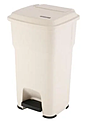 Контейнер для мусора VILEDA Professional Гера 60л, с педалью и крышкой, бежевый, 137756