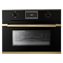 Печь микроволновая встраиваемая KUPPERSBUSCH CM 6330.0 S4 Gold, черная