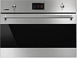 Шкаф духовой комбинированный SMEG HOME SF4303WVCPX  с пароваркой, SmegConnect, 60 см, высота 45 см, 15 функций, нержавеющая сталь