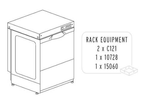 Машина посудомоечная фронтальная DIHR GS 40 +DDE + PS