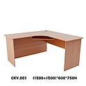 Стол компьютерный угловой, ящики слева, (1500+1500)х600х750 мм