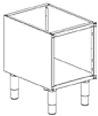 Стенд для индукционных плит SILKO NBN74I + дверь NKBVP6