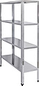 Стеллаж кухонный LUXSTAHL СР-1800*1100*400/4, мко088